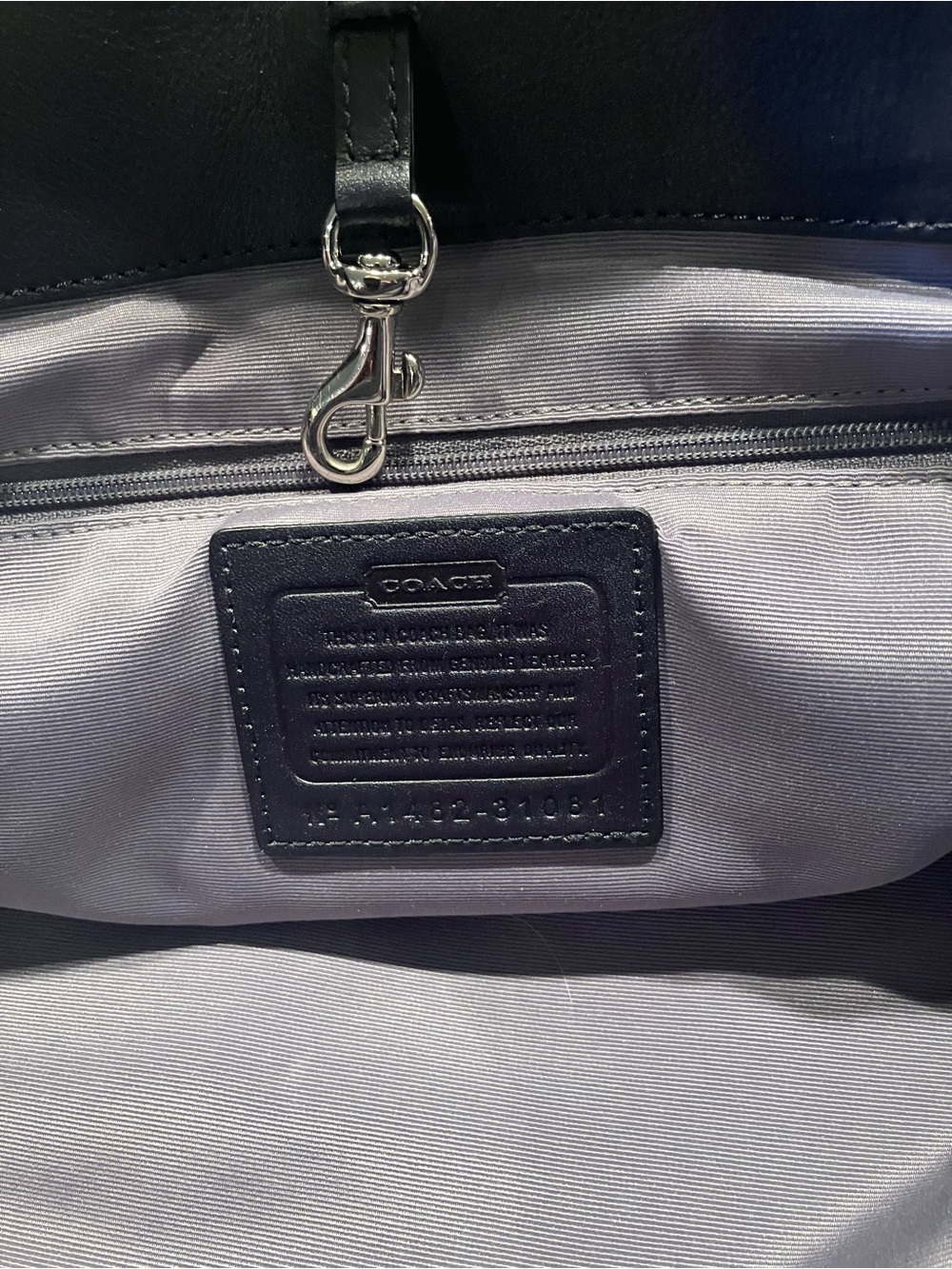 Coach Dark navy and white Leather Trim Interior with Silver Hardware - Picture 2 of 7